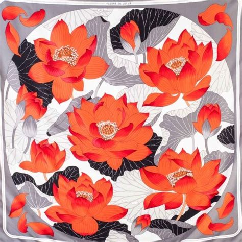 hermes fleur de lotus scarf|Hermes Fleurs De Lotus Scarf for sale .